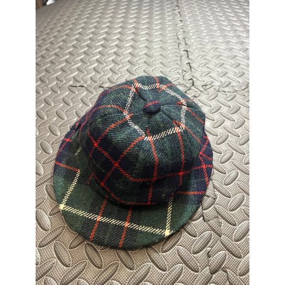 Vintage Plaid 100% Wool Brora Hata Scotland Cap Unisex Size Large - Picture 6 of 7